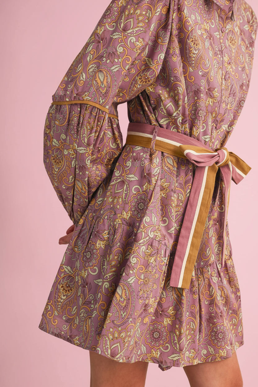 Paisley mini dress