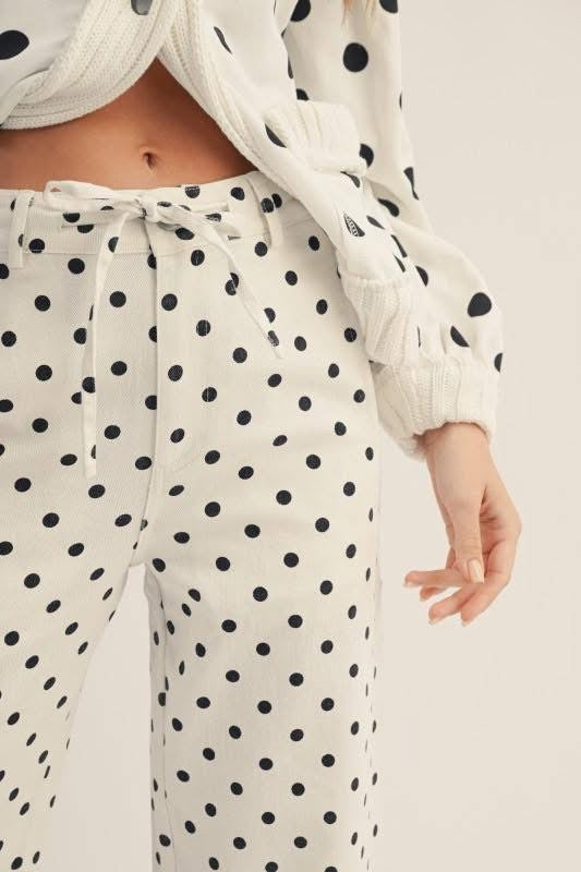 Polka dot pants