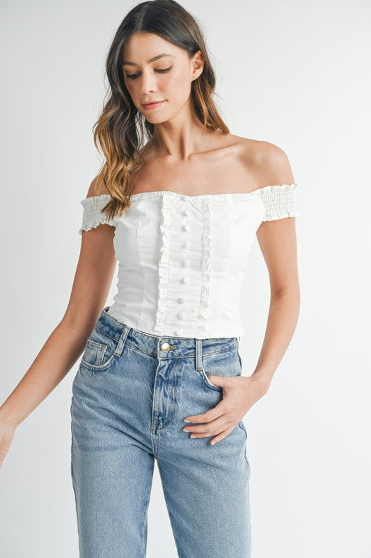 Corset button top