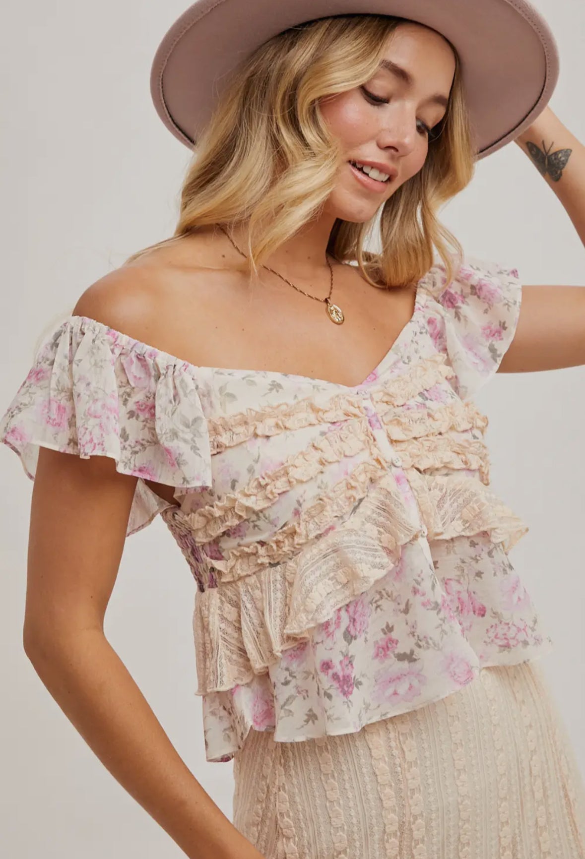 Boho dreams floral top