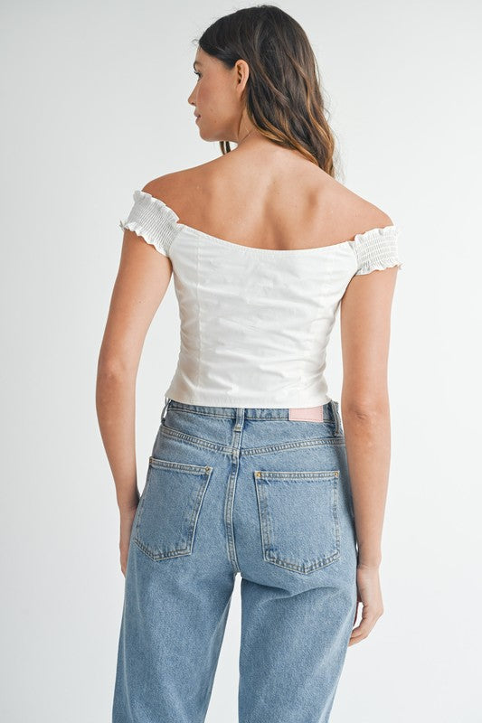 Corset button top