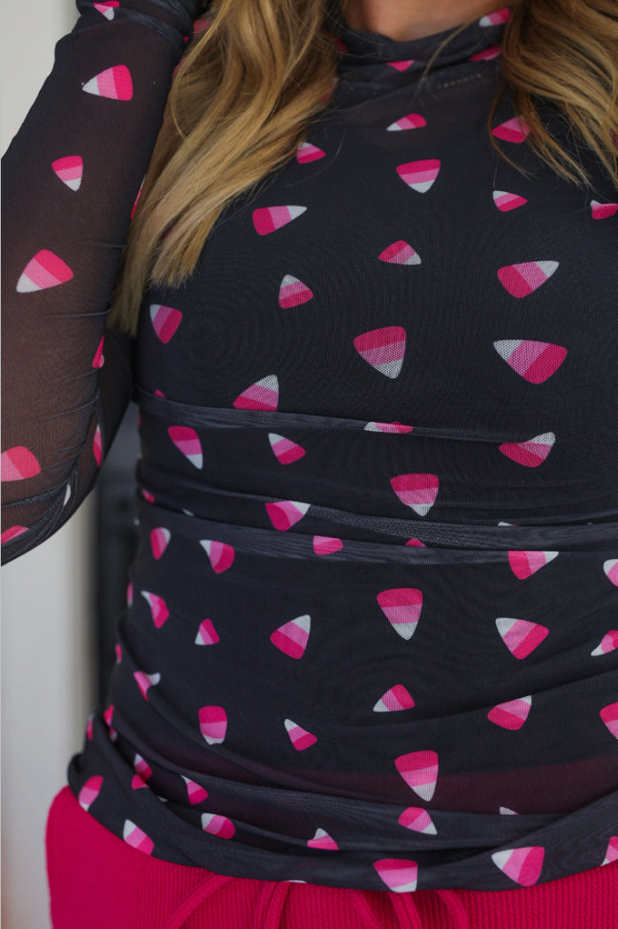 Mesh Halloween top
