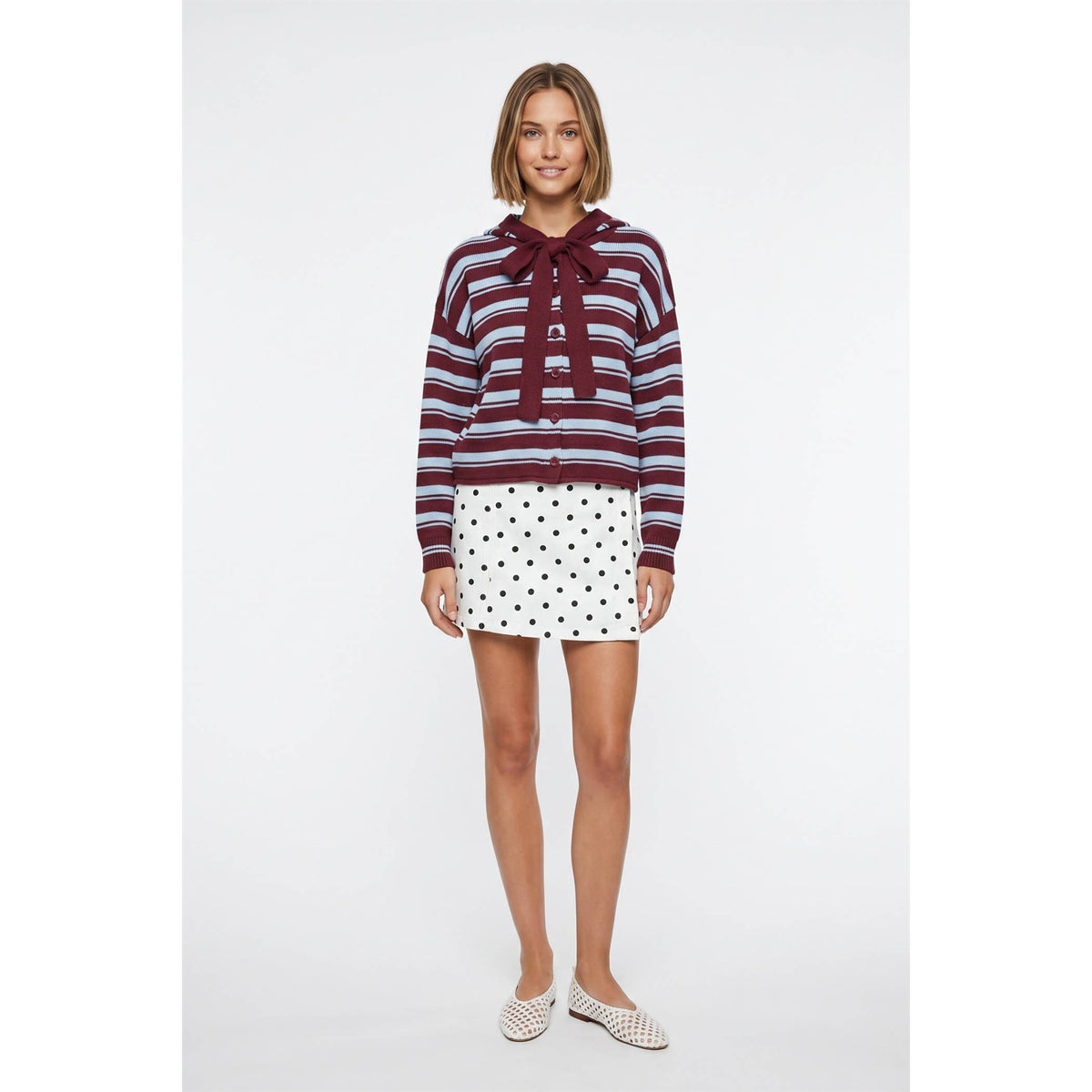 TF26-0272 - Polka dot wrap skort