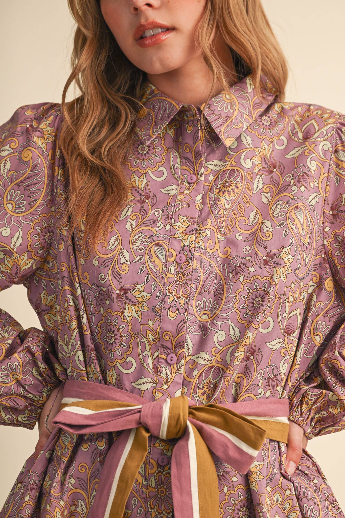Paisley mini dress