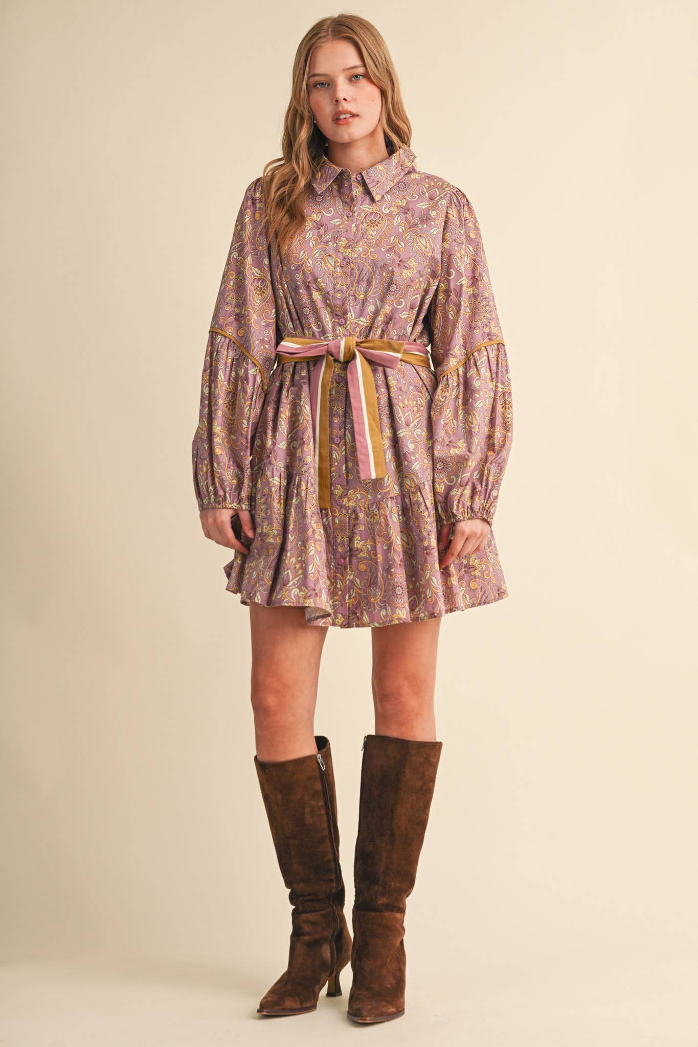 Paisley mini dress