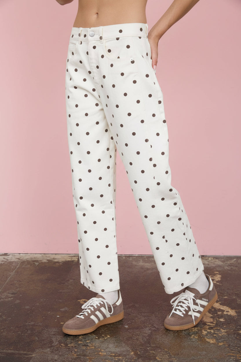 polka dot jeans