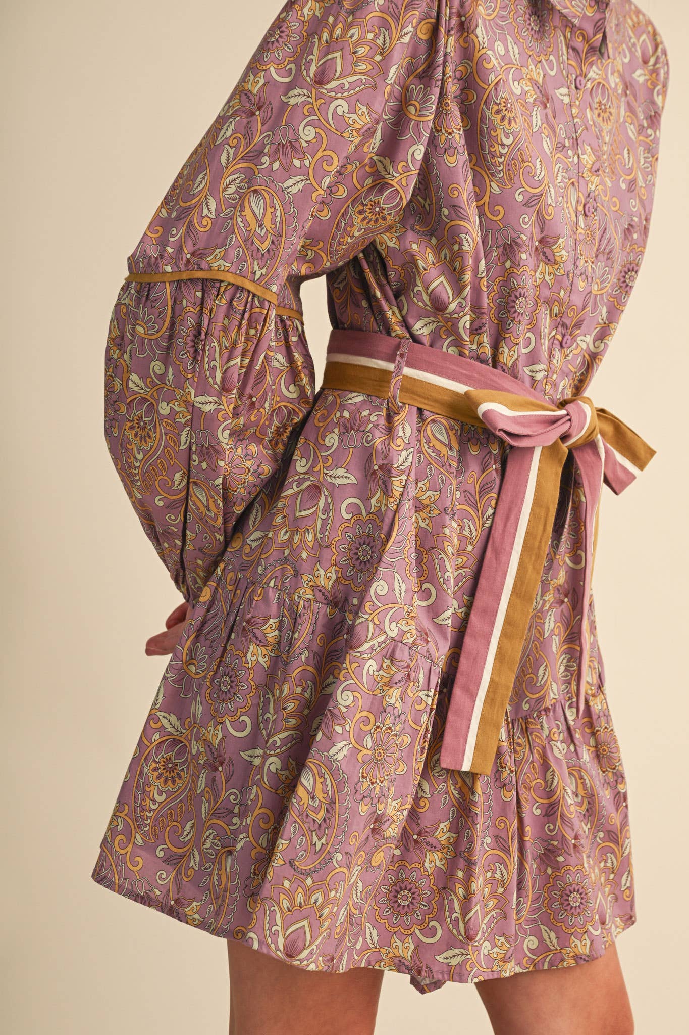 Paisley mini dress