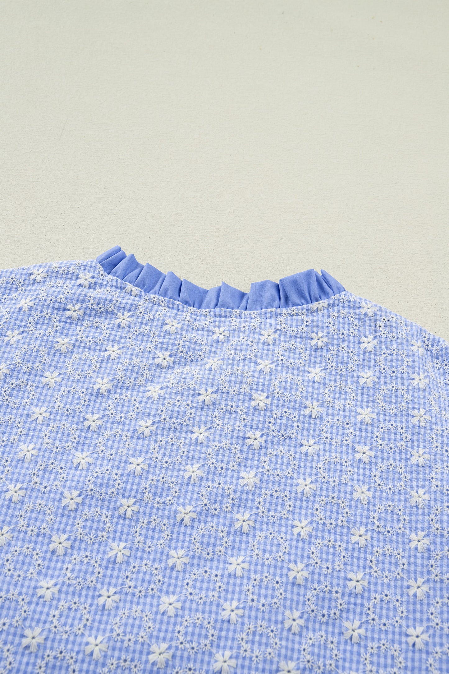 Beau Blue Eyelet Blouse
