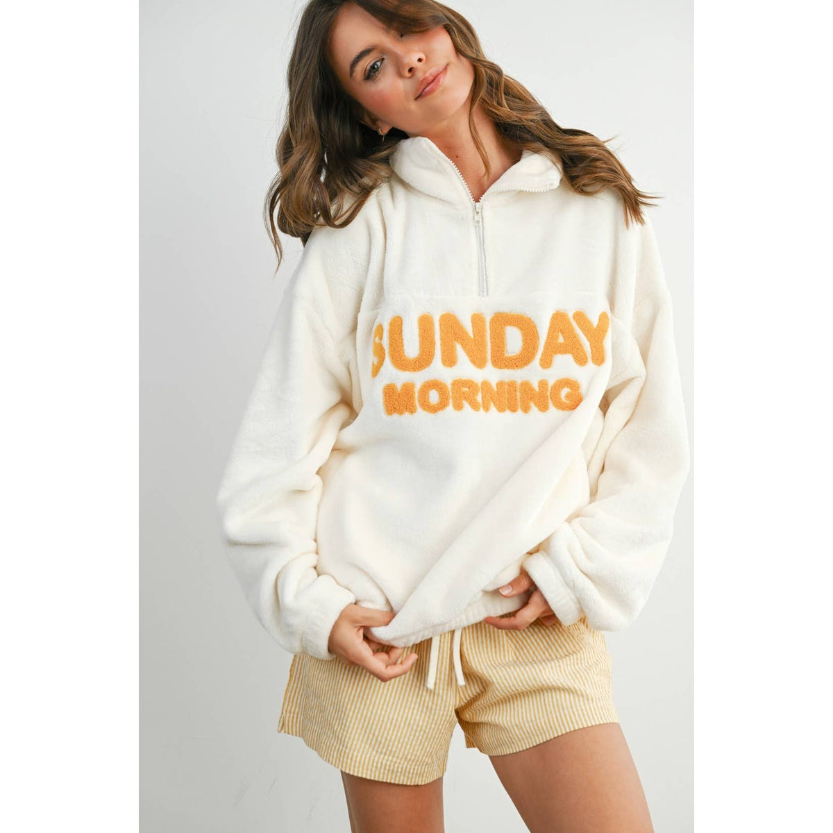 Sunday Morning Half-Zip Pullover Sweatshirt