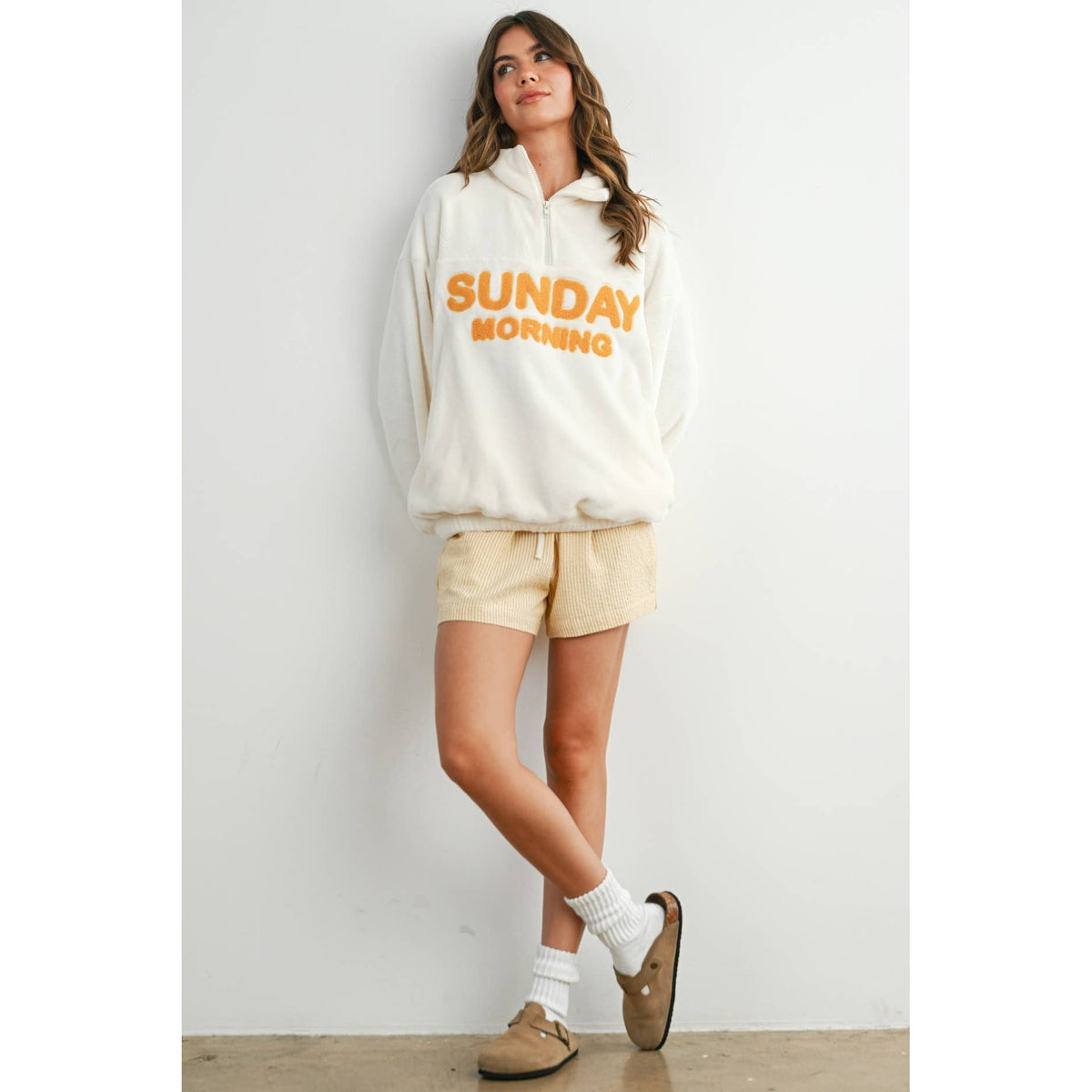 Sunday Morning Half-Zip Pullover Sweatshirt