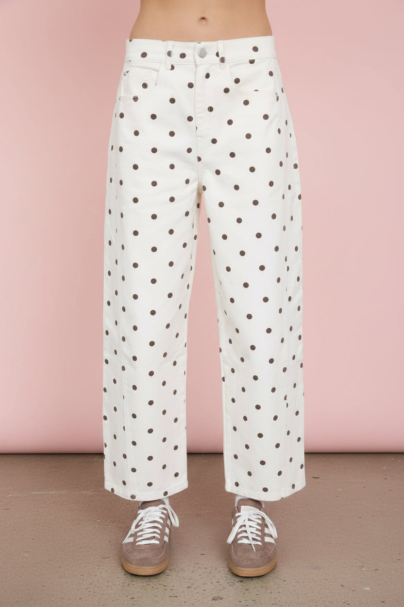 polka dot jeans