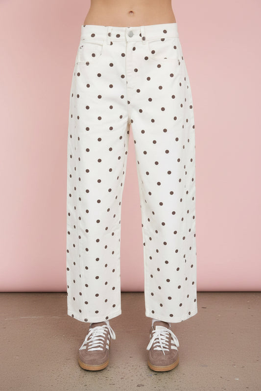 polka dot jeans