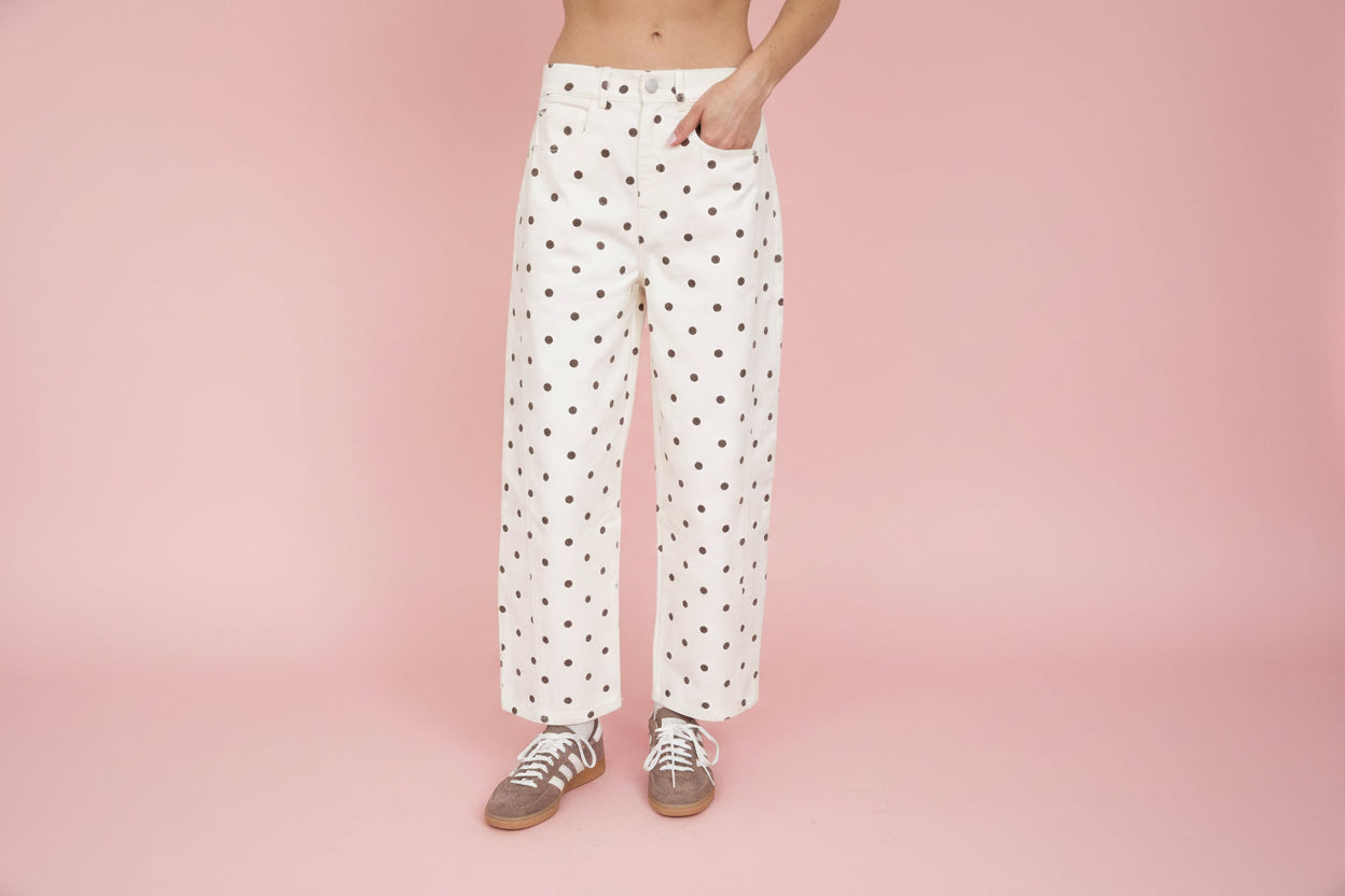 polka dot jeans