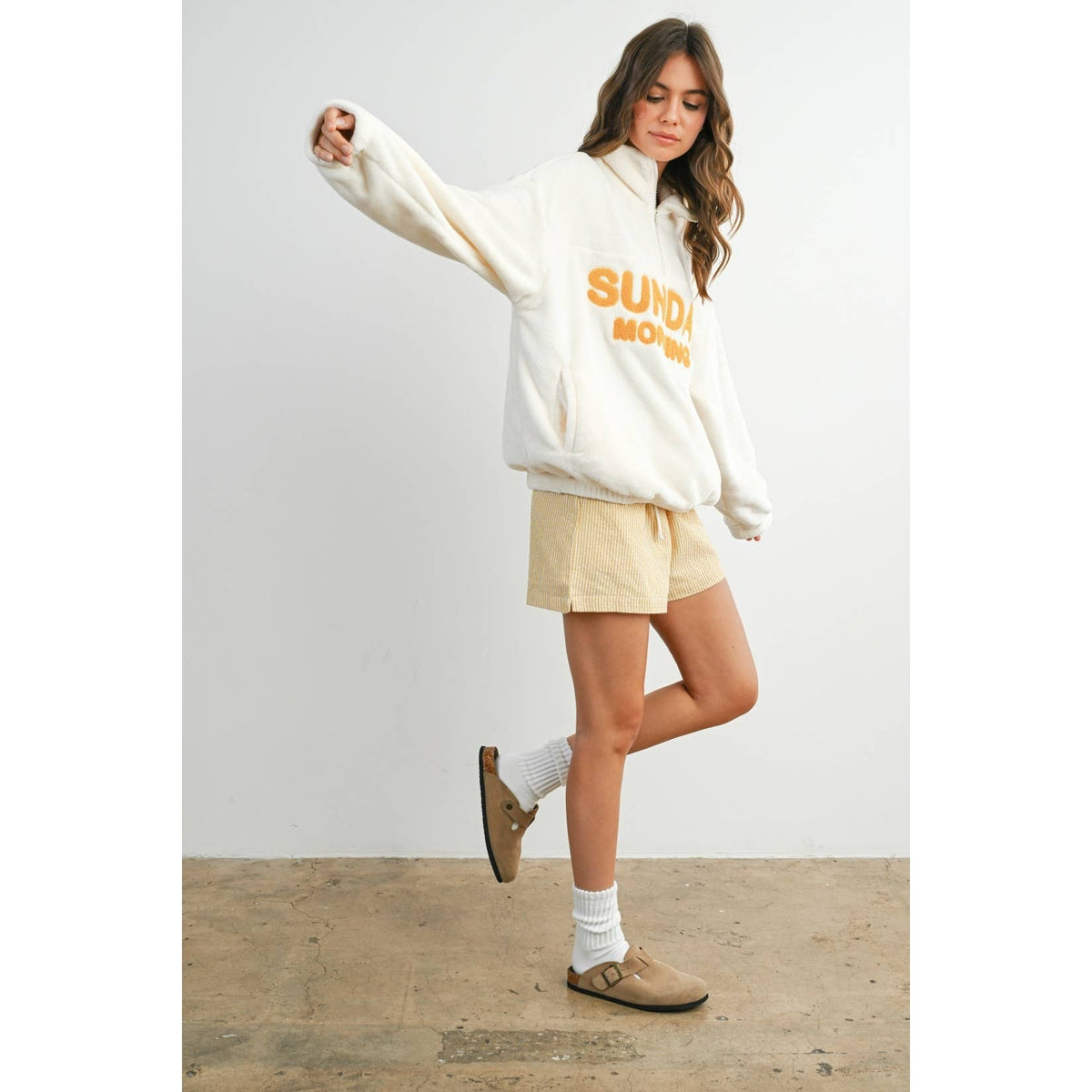 Sunday Morning Half-Zip Pullover Sweatshirt