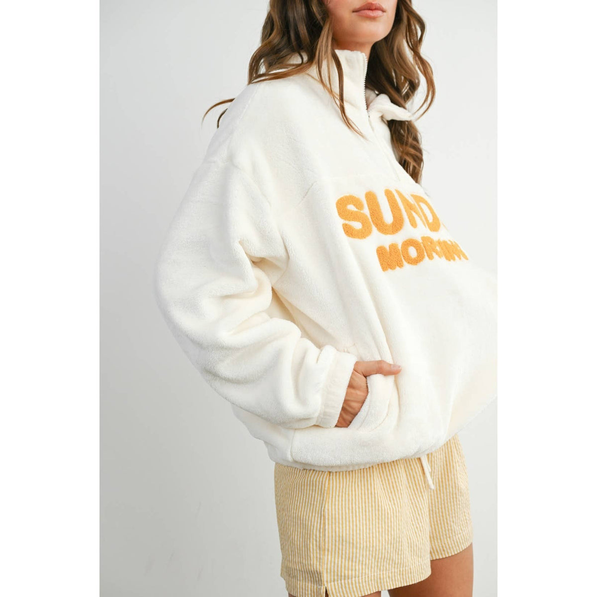 Sunday Morning Half-Zip Pullover Sweatshirt