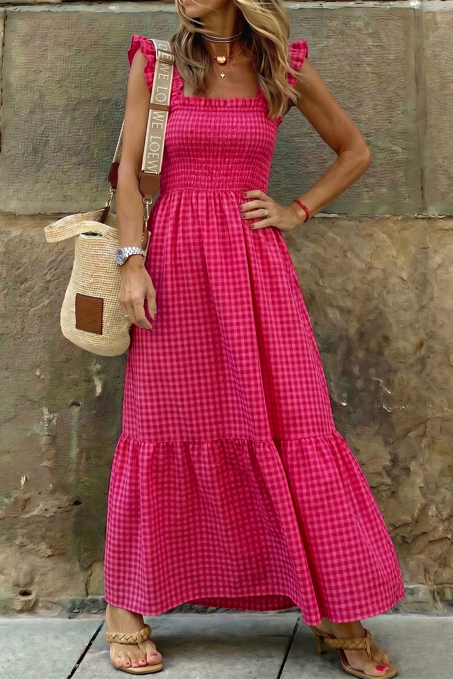 Red Plaid Sundress