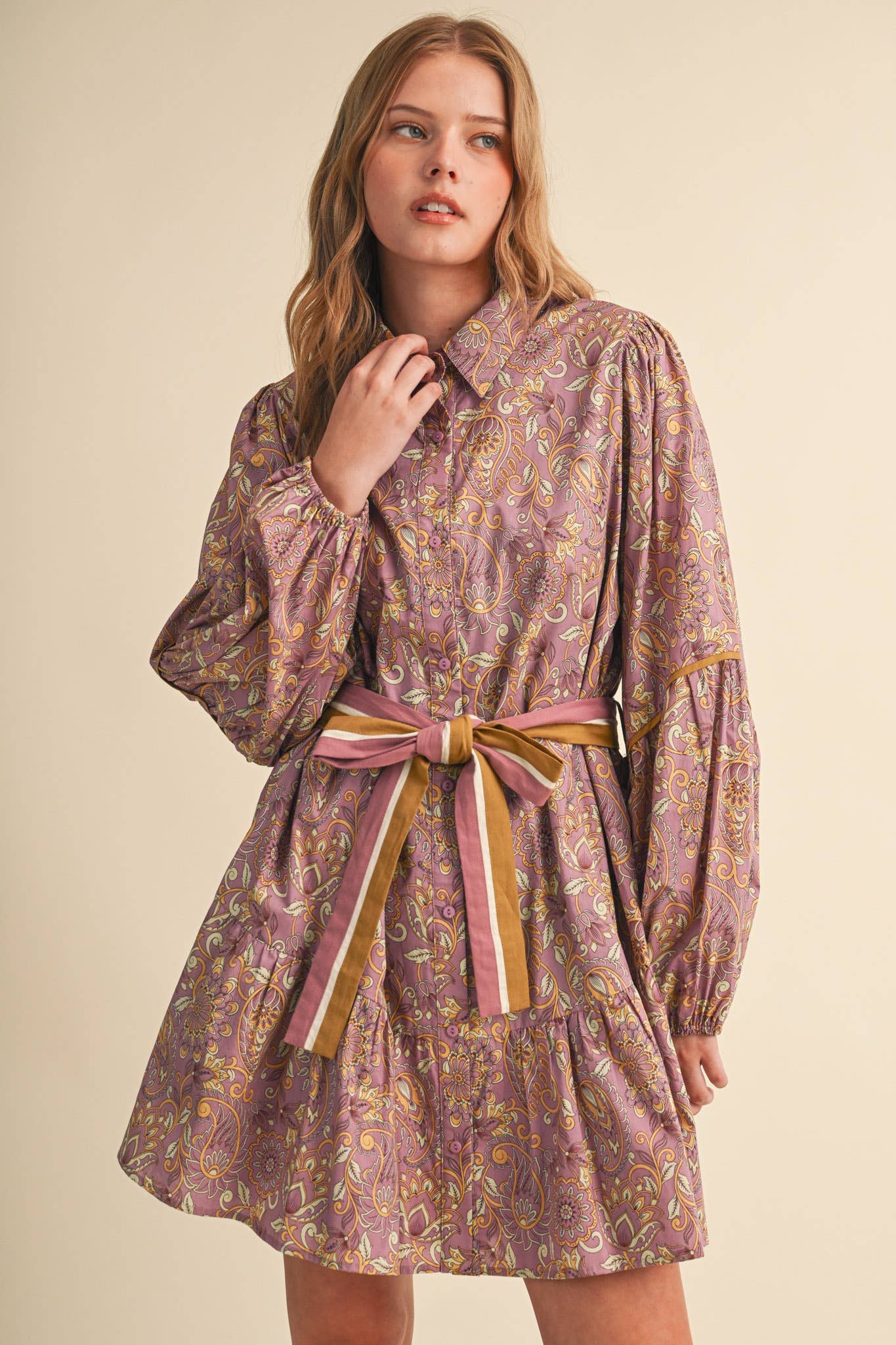 Paisley mini dress