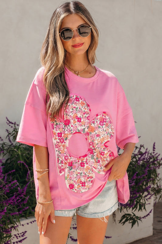 Big Flower Oversize Tee