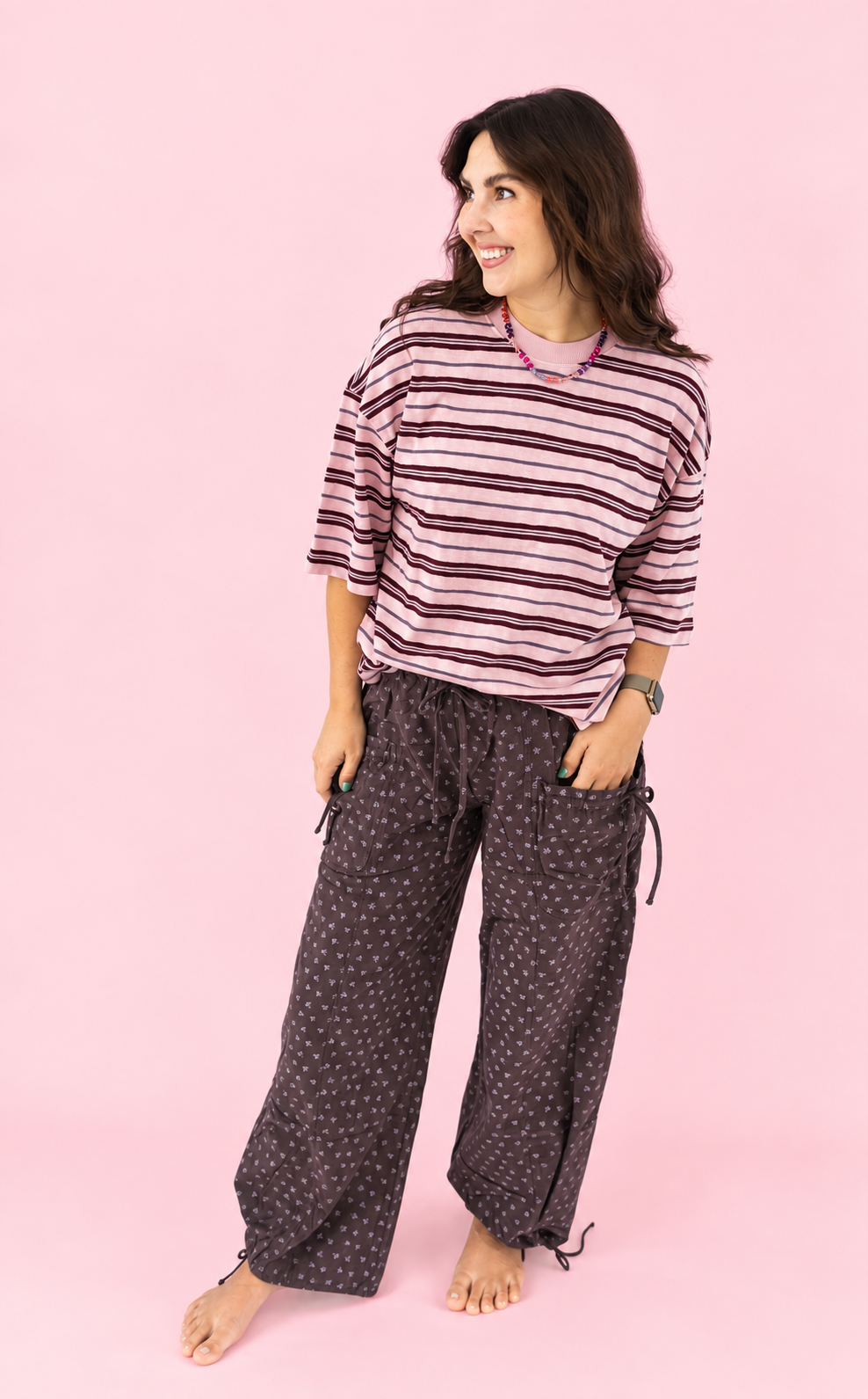 Blush Hour Striped Top