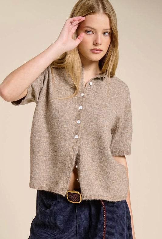 Stanley raw hem sweater