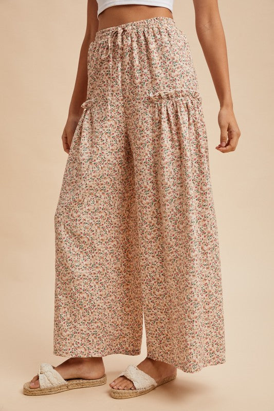 Meadow Breeze Floral Wide Leg Pants