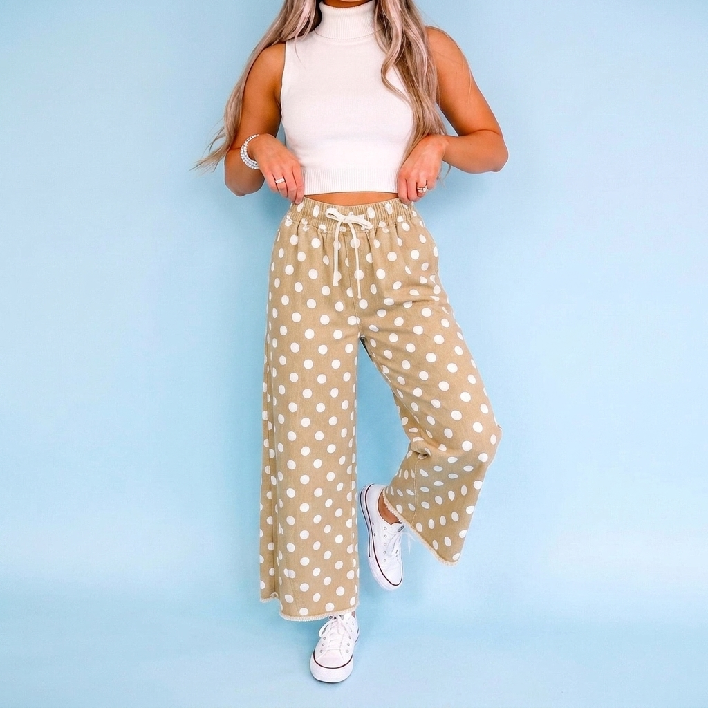 Polka Dot Breeze Wide Leg Pants