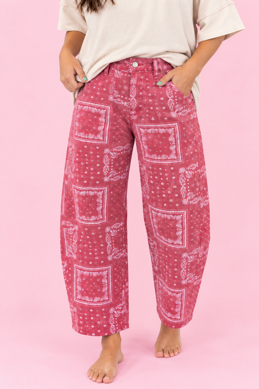 Bandana Babe Barrel Jeans