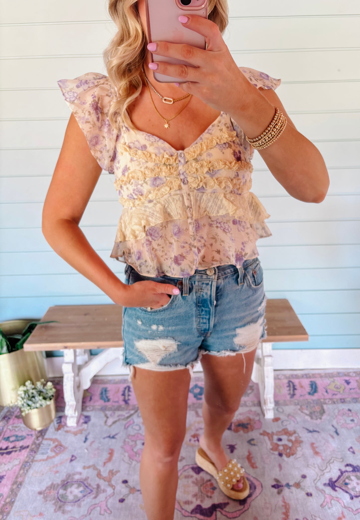 Boho dreams floral top