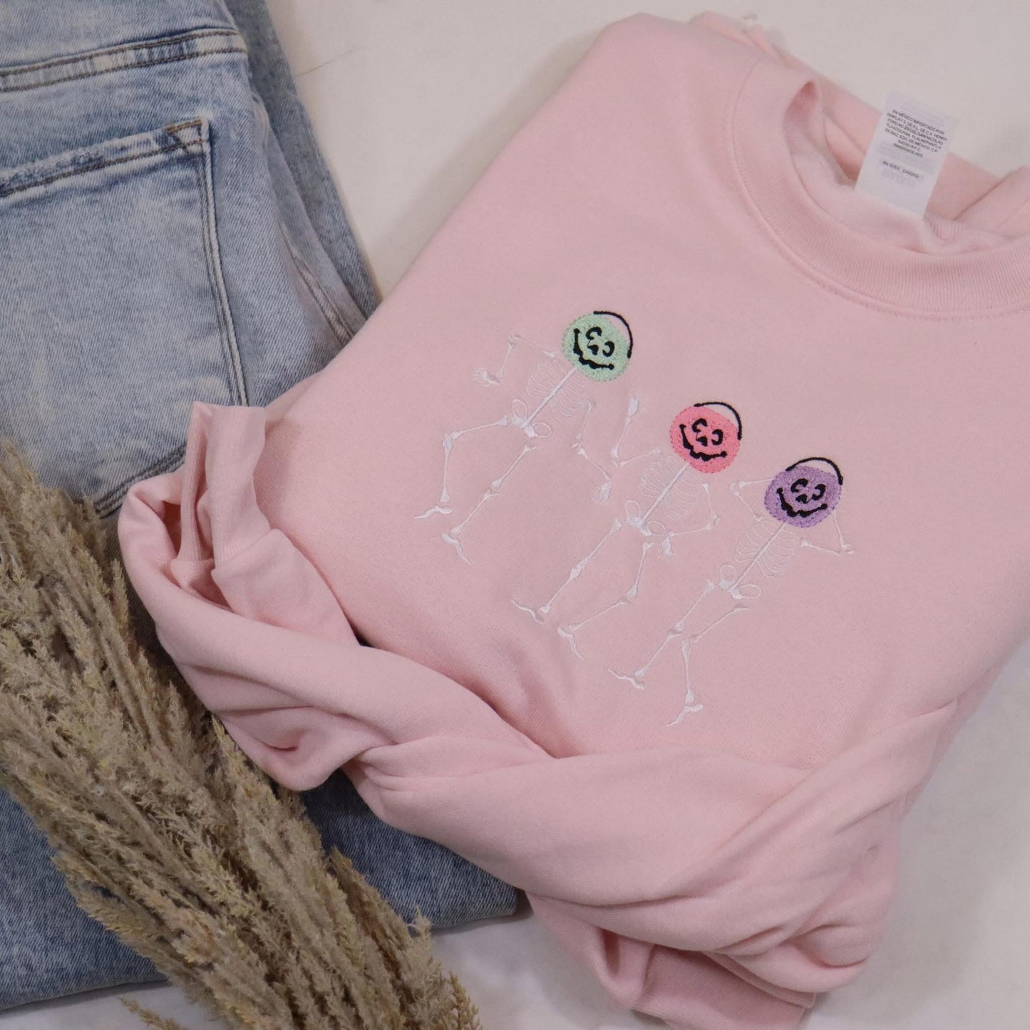 Embroidered Halloween sweatshirts