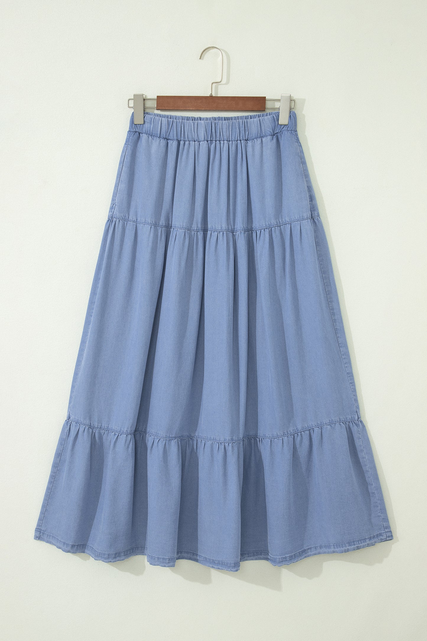 Beau Blue Denim Maxi Skirt