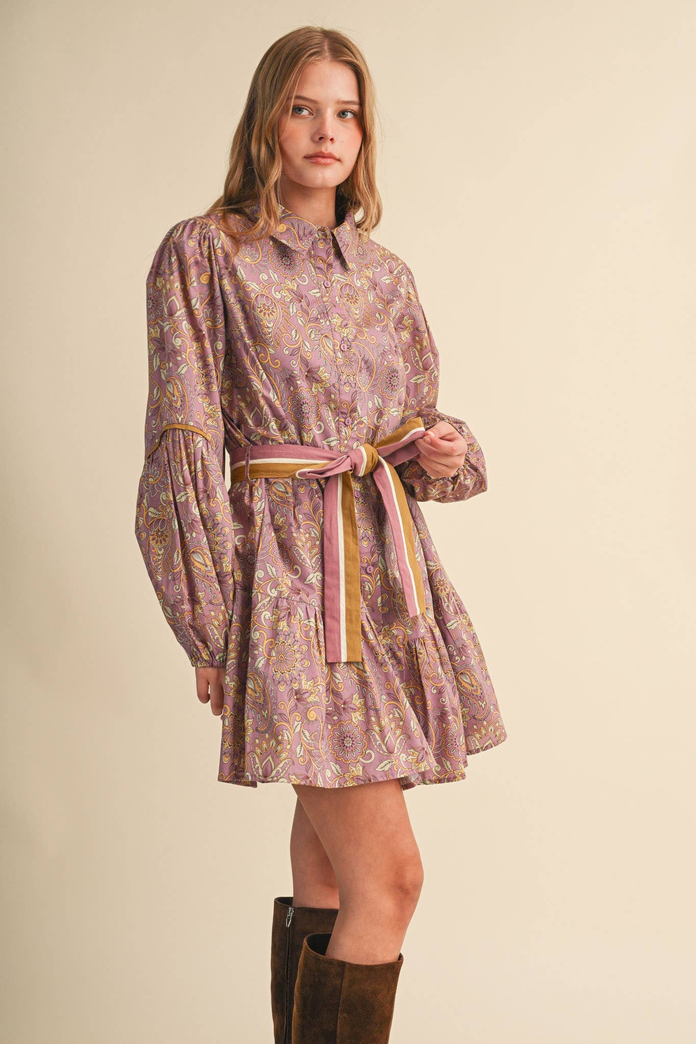 Paisley mini dress