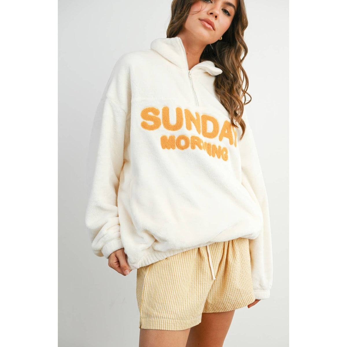Sunday Morning Half-Zip Pullover Sweatshirt