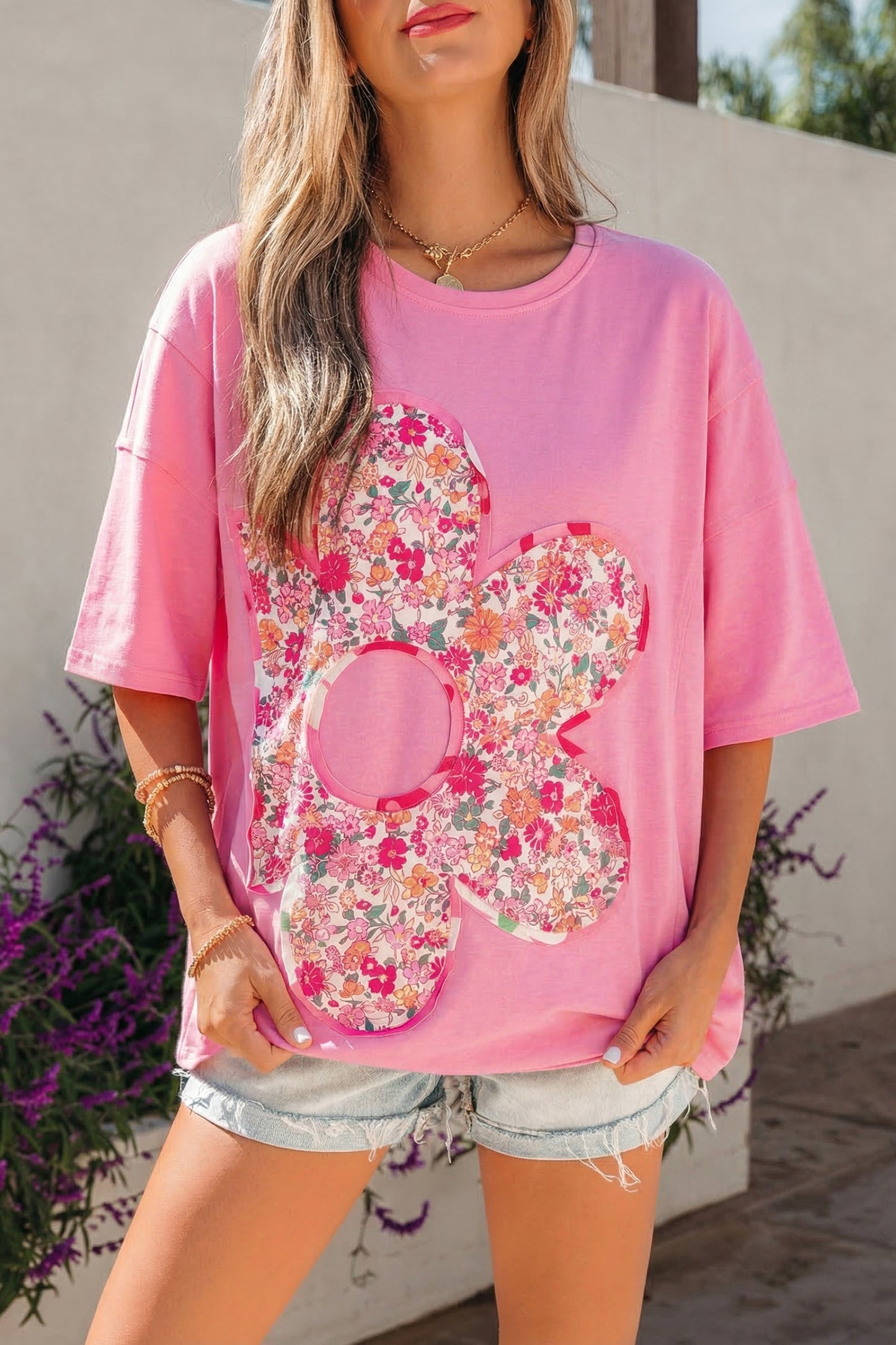 Big Flower Oversize Tee