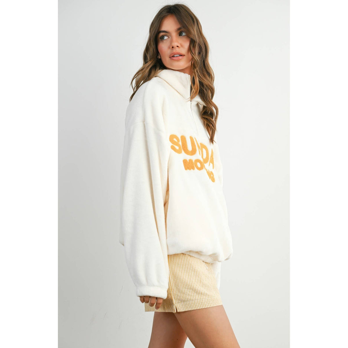 Sunday Morning Half-Zip Pullover Sweatshirt