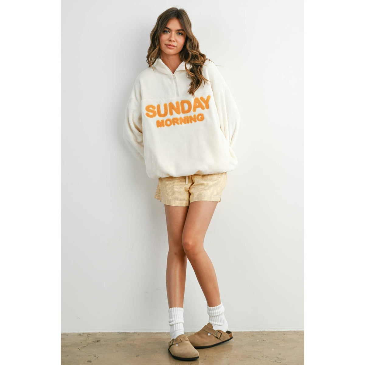 Sunday Morning Half-Zip Pullover Sweatshirt