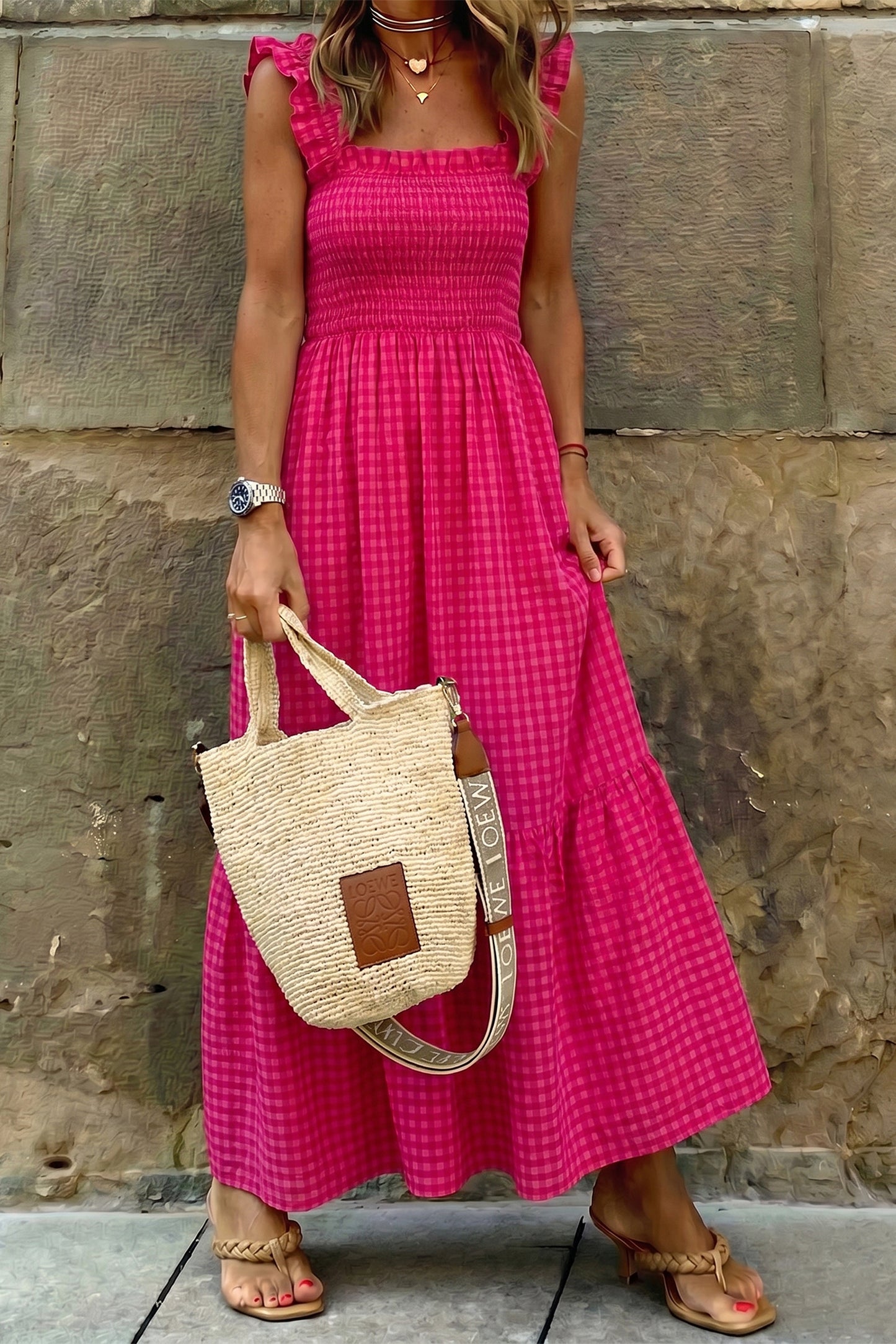 Red Plaid Sundress
